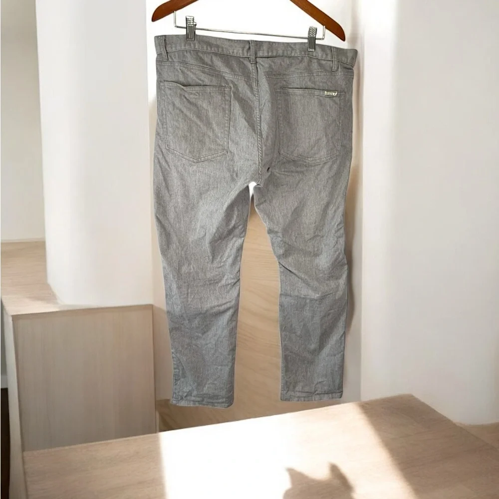 Alfani Mens Dress pants trousers Alfani Men’s Gray Stretch Cotton Pants size 38